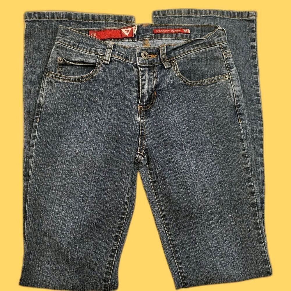 Guess Jeans Womens Size 24 Blue Dark Wash Stretch Denim 5-Pocket Classic
